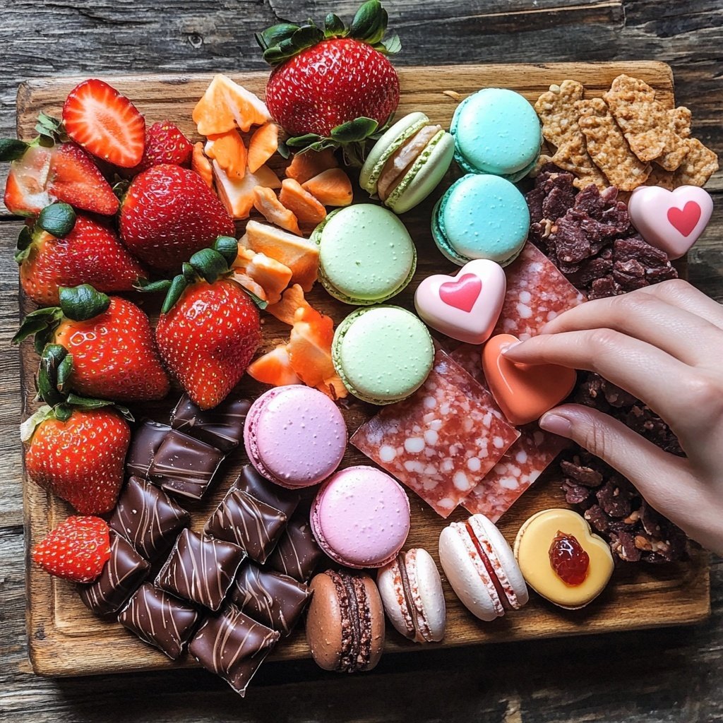 Valentines Charcuterie Board Dessert Style