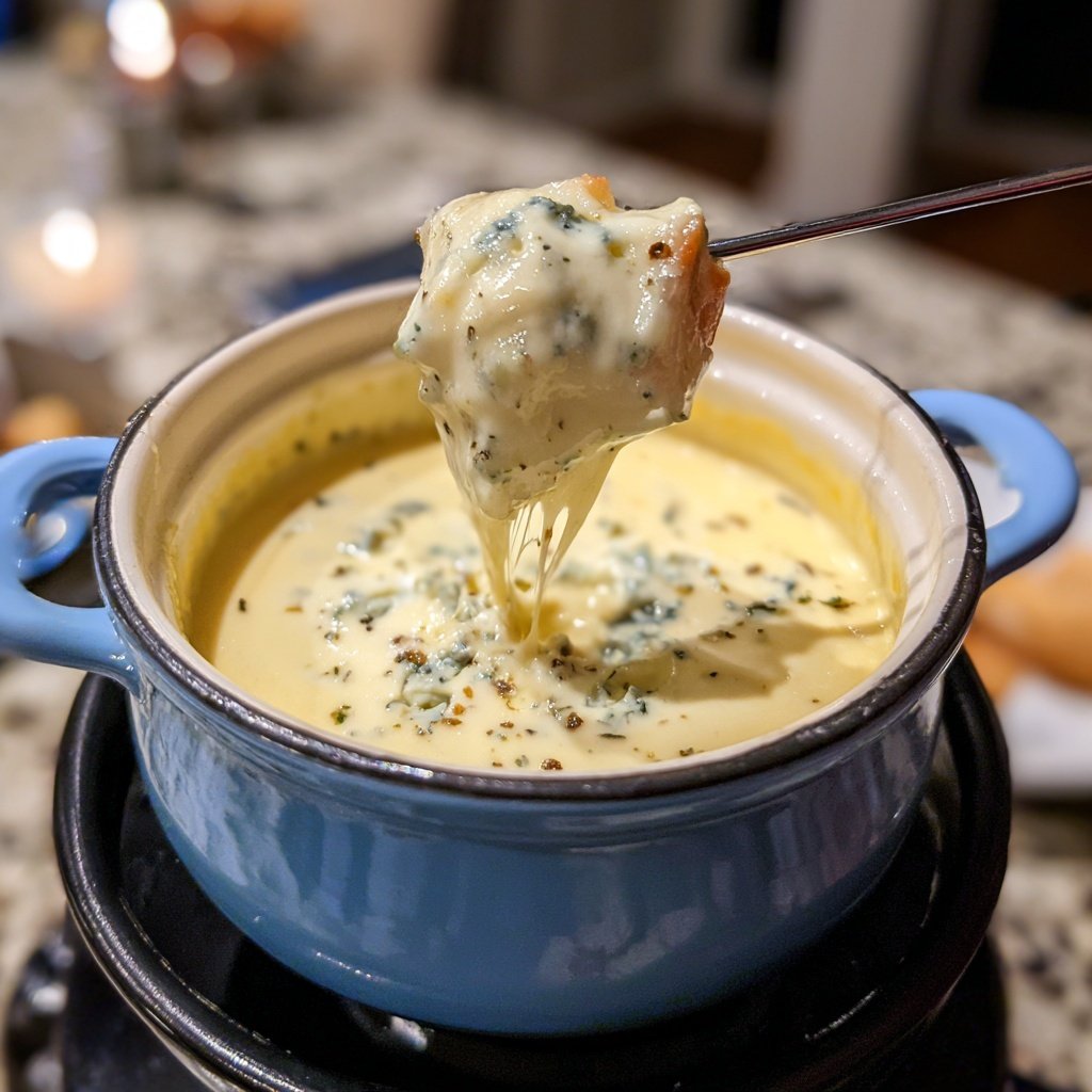 Fondue with Blue Cheese Blend