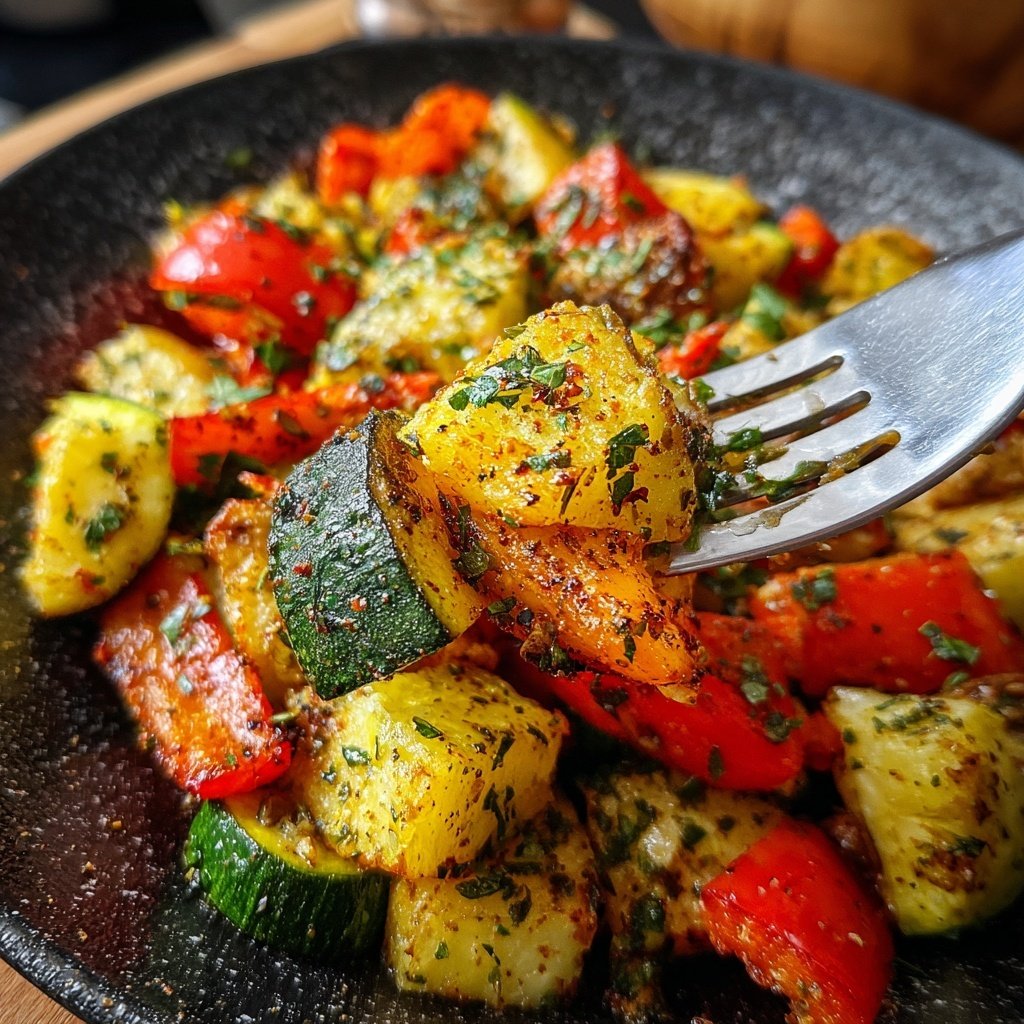 Garlic Herb Roasted Veggie Medley