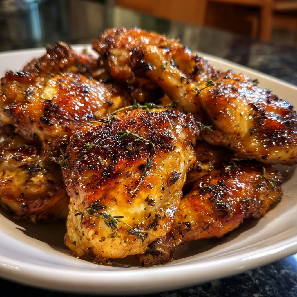 Chicken with Honey Thyme Glaze