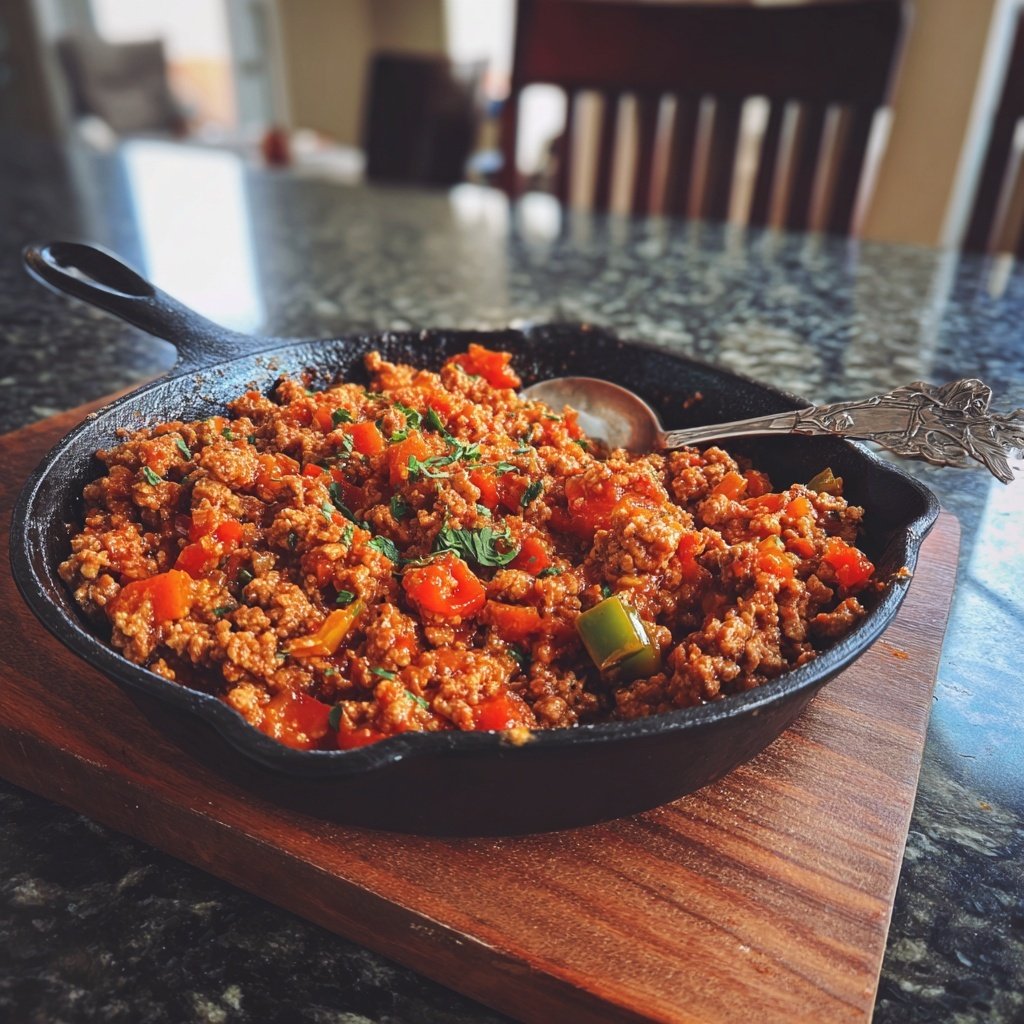 Ground Turkey Sloppy Joe Skillet