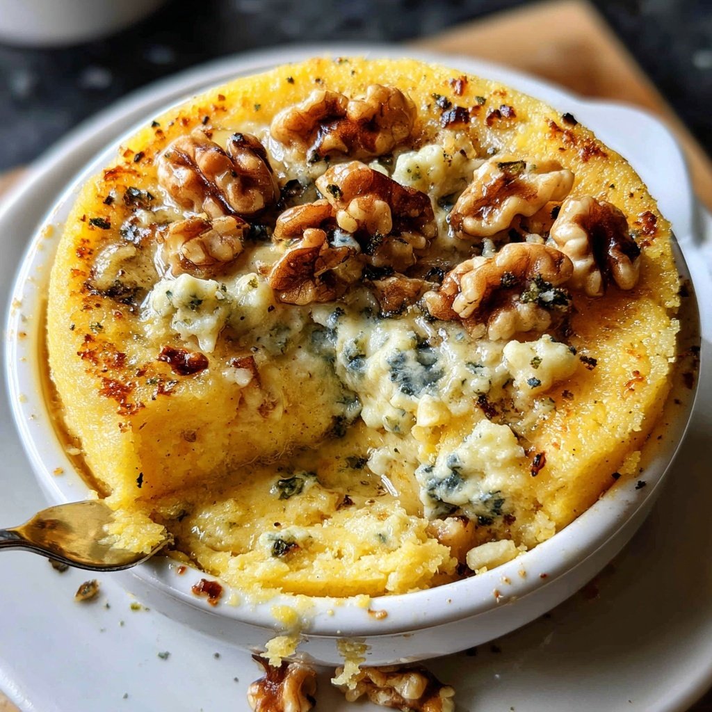 Polenta with Gorgonzola and Walnuts
