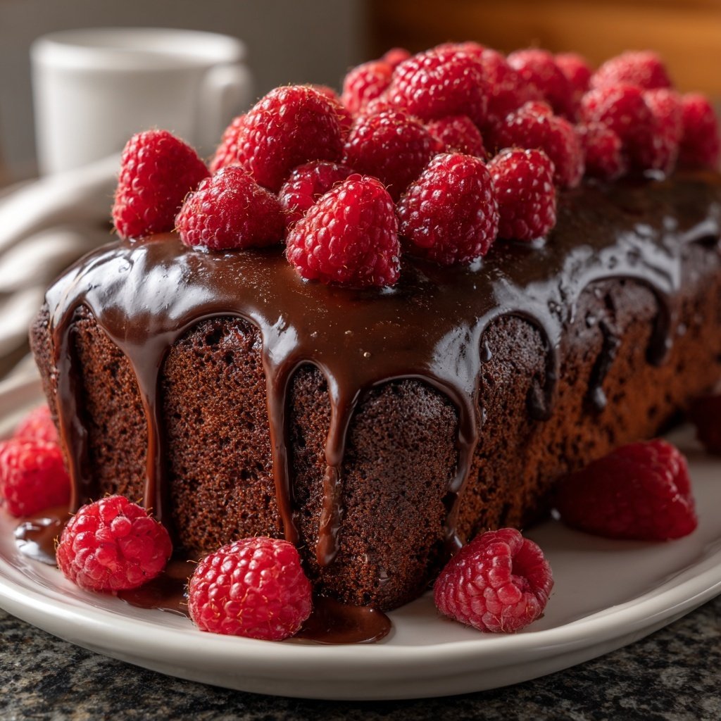 Chocolate Raspberry Sheet Cake