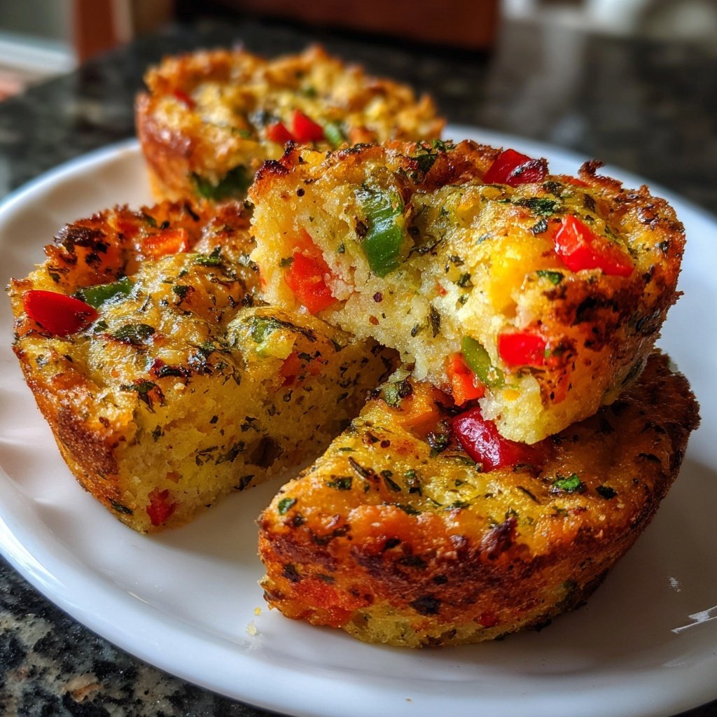 Baked Veggie Rice Cakes