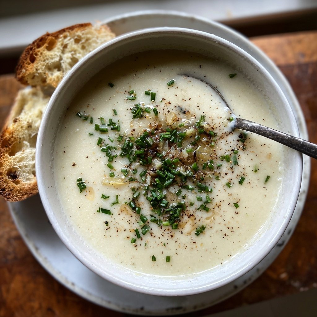 Creamy Cauliflower Garlic Soup