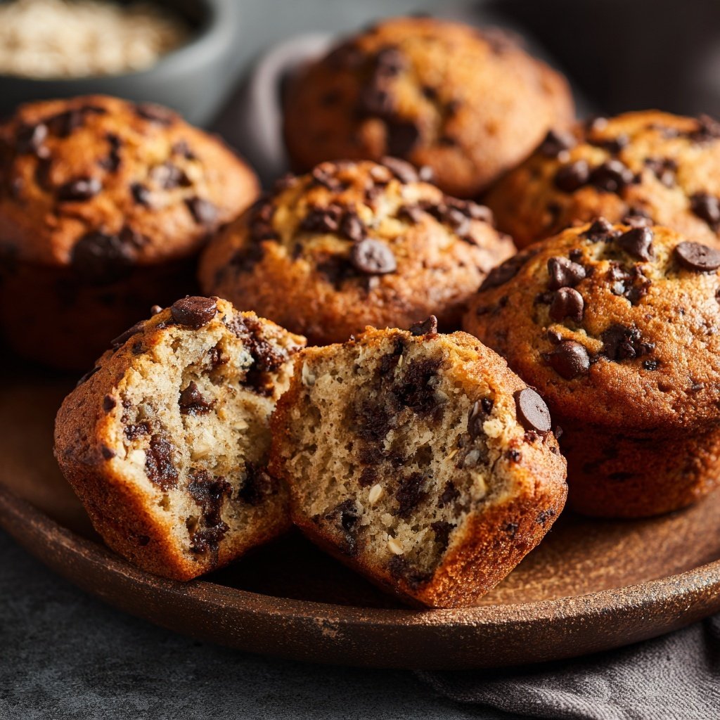 Healthy Chocolate Chip Muffins