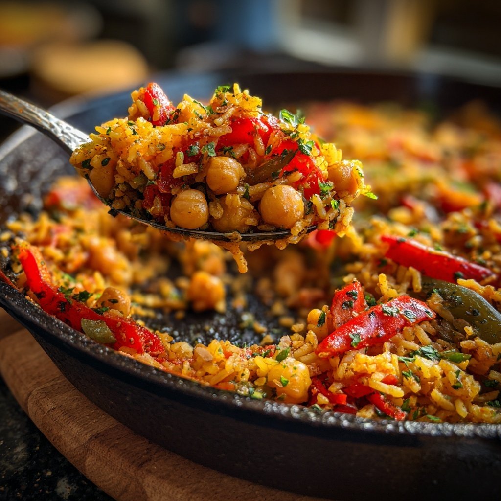 Smoky Chickpea Rice Skillet