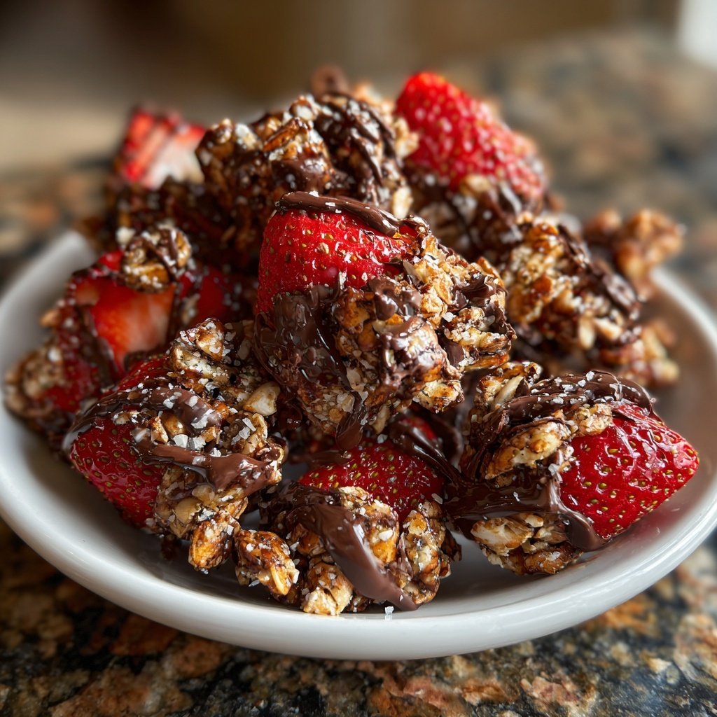 Valentines Snacks Strawberry Chocolate Crunch