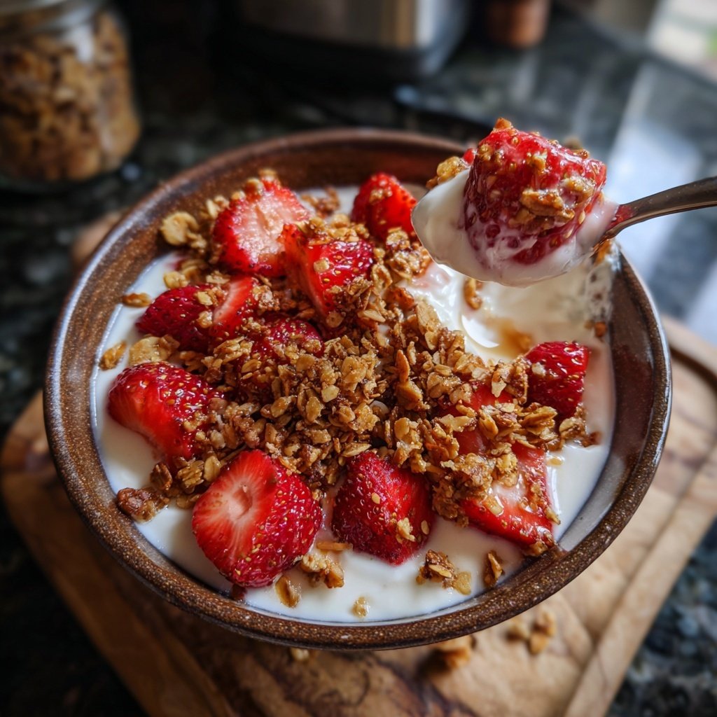 Strawberry Yogurt Breakfast Bowls