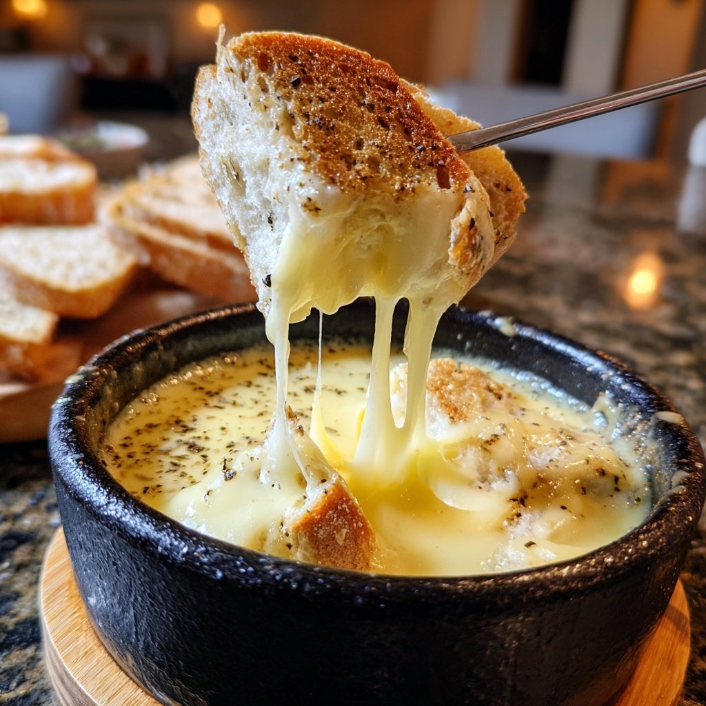 Fondue with Fontina and Black Pepper