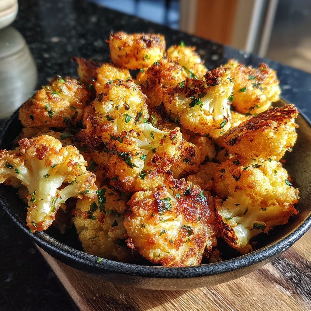 Crispy Cauliflower Herb Bites